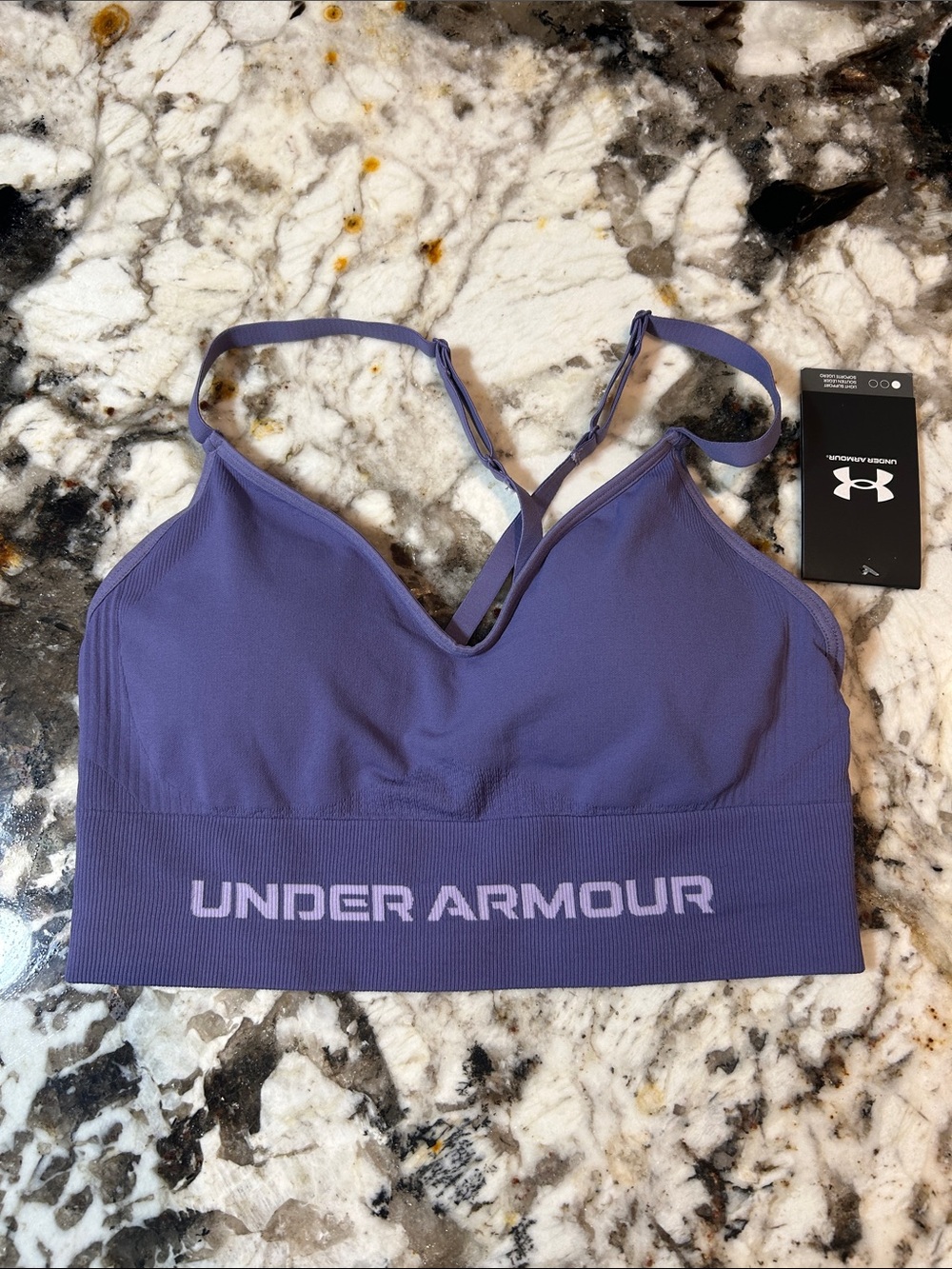 Under Armour Lavender Purple Seamless Strappy Sports Bra